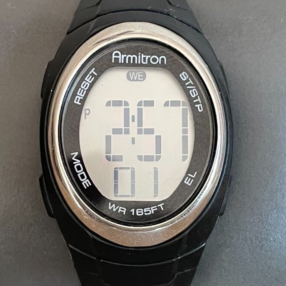 Armitron Accessories - Armitron Women Wrist Watch Digital Sport Black Rubber Band Multi function Watch